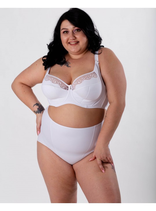 Жіночі безшовні трусики  lanny mode 5008 білі 3952-7