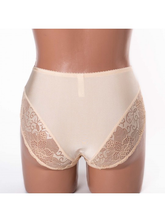  Жіночі труси Lanny mode мікрофібра з мереживом 51022 бежеві 3948-1