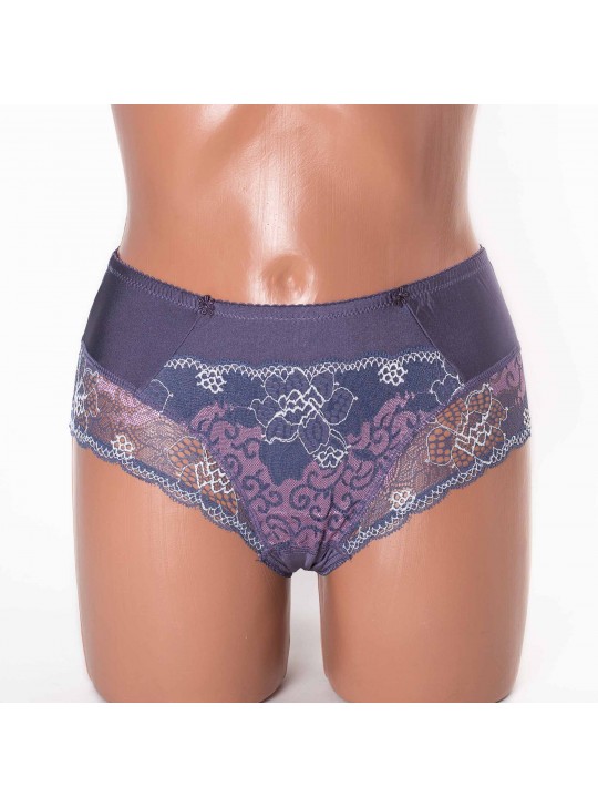  Жіночі труси Lanny mode мікрофібра з мереживом 51022 джинс 3948-5