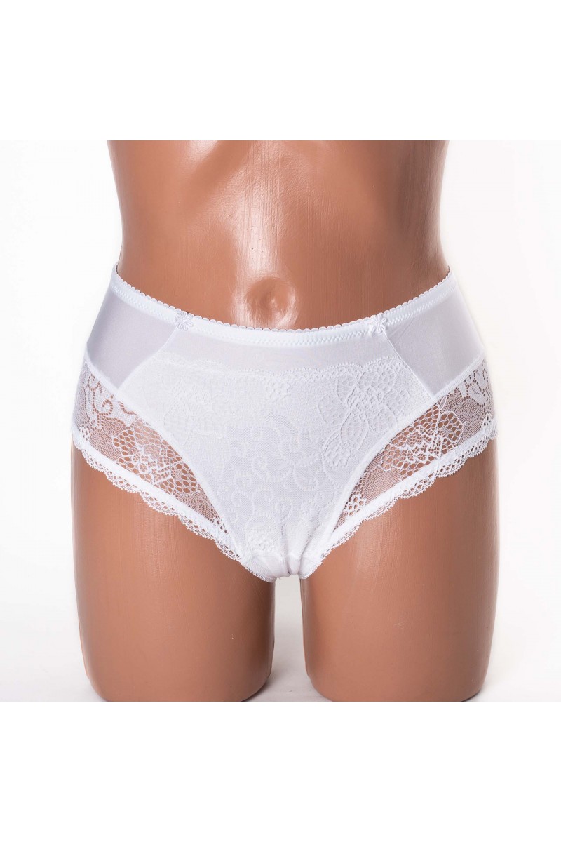 Жіночі труси Lanny mode мікрофібра з мереживом 51022 білі 3948-2 Жіночі труси Lanny mode мікрофібра з мереживом 51022 білі 3948-2