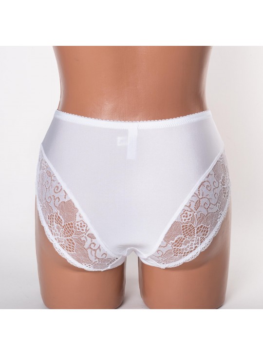 Жіночі труси Lanny mode мікрофібра з мереживом 51022 білі 3948-2 Жіночі труси Lanny mode мікрофібра з мереживом 51022 білі 3948-2