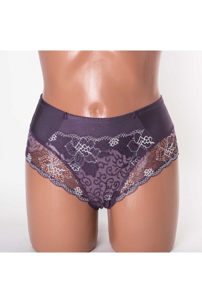  Жіночі труси Lanny mode мікрофібра з мереживом 51022 фіолетові 3948-3