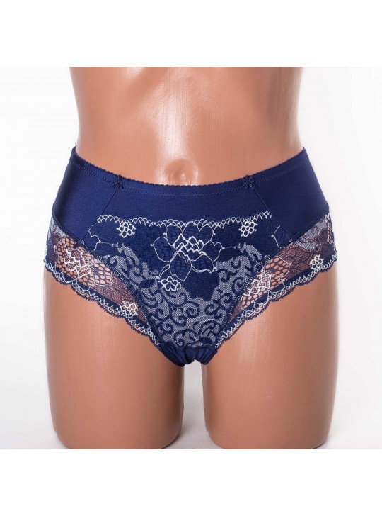  Жіночі труси Lanny mode мікрофібра з мереживом 51022 сині 3948-4