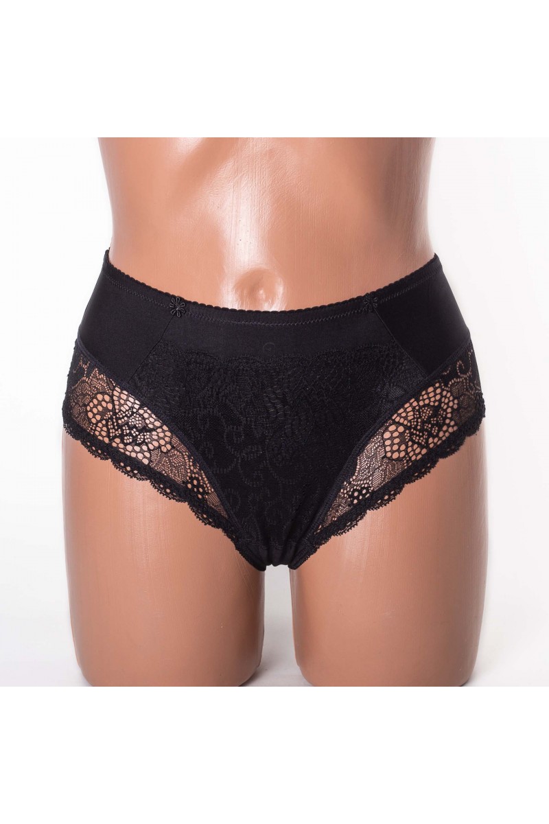  Жіночі труси Lanny mode мікрофібра з мереживом 51022 чорні 3948-6