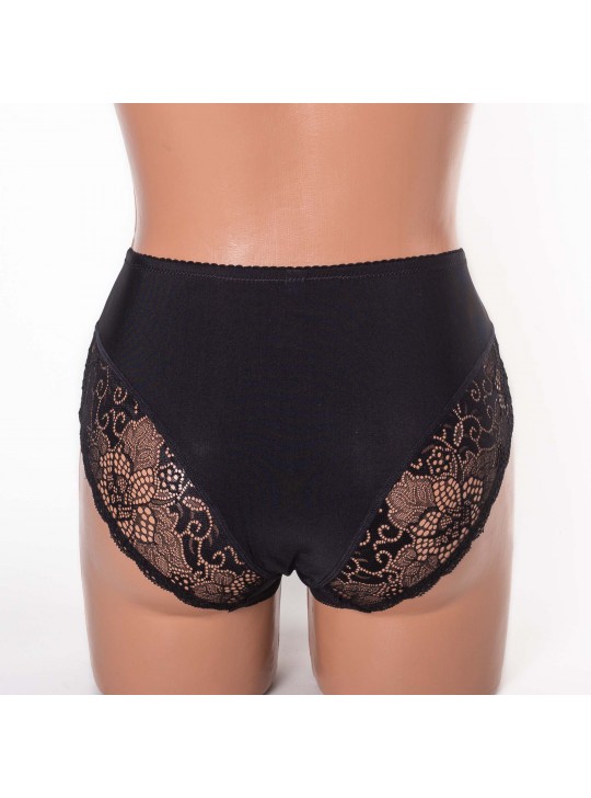  Жіночі труси Lanny mode мікрофібра з мереживом 51022 чорні 3948-6