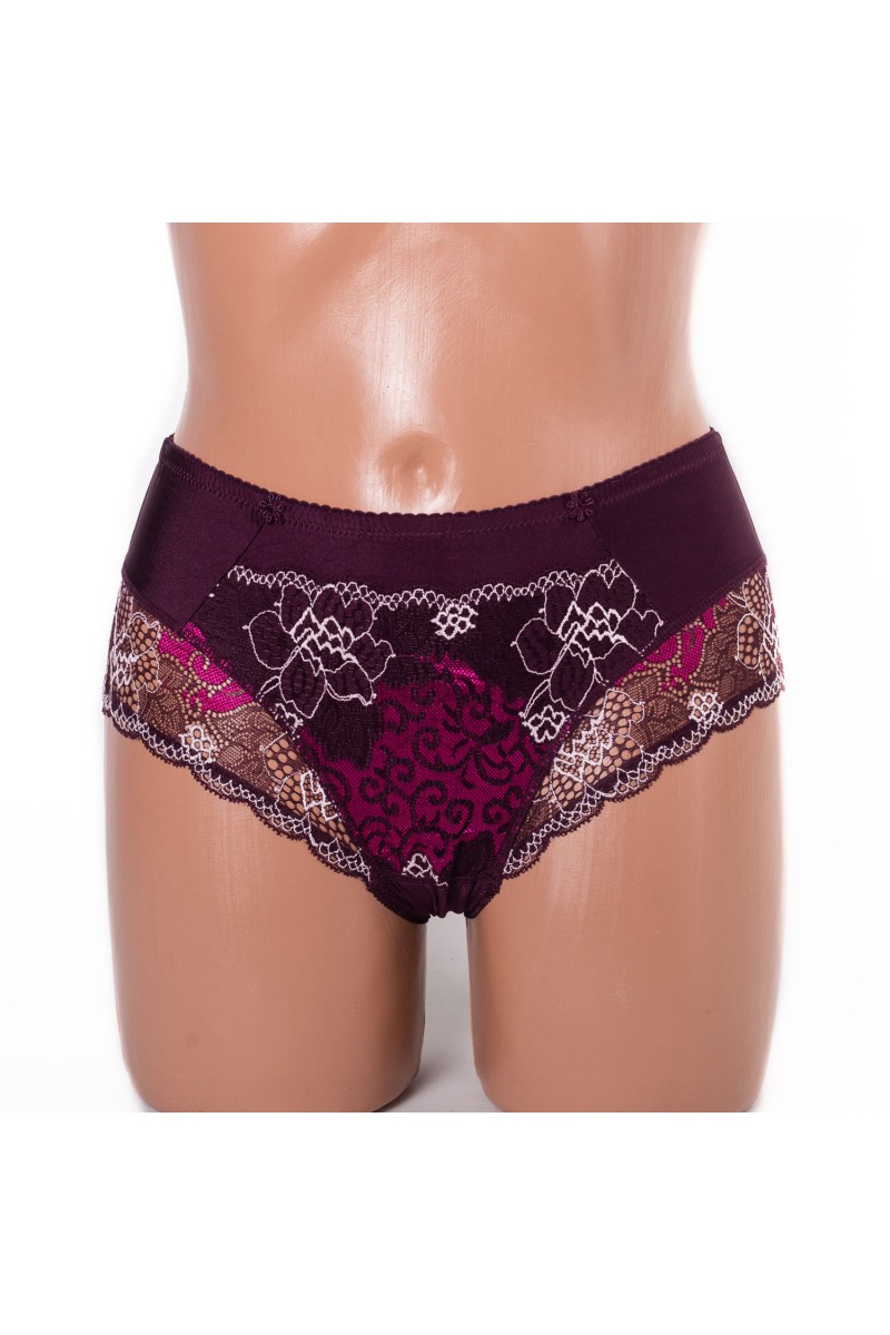  Жіночі труси Lanny mode мікрофібра з мереживом 51022 марсала 3948-7
