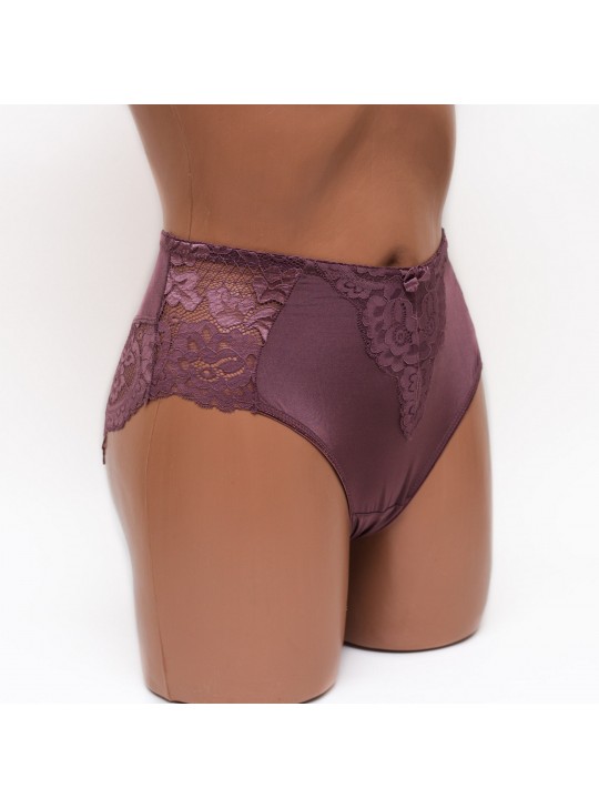 Жіночі труси мікрофібра з мереживом Lanny mode 51171мокко k3637-3