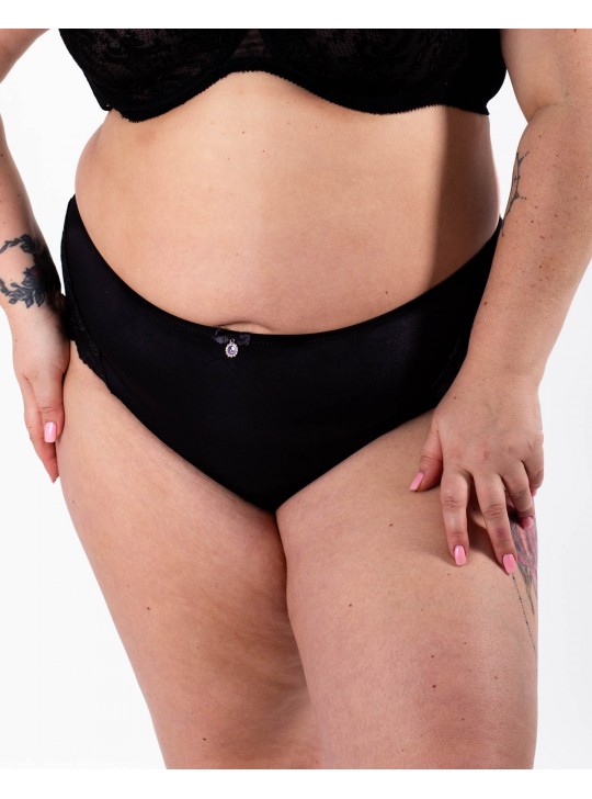 Трусики жіночі мікрофібра з вишивкою Lanny 51294 чорні 4277-4