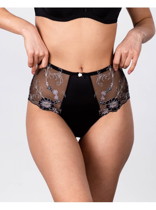Жіночі труси мікрофібра з вишивкою Lanny mode 51775 чорні k3494-4 Жіночі труси мікрофібра з вишивкою Lanny mode 51775 чорні k3494-4