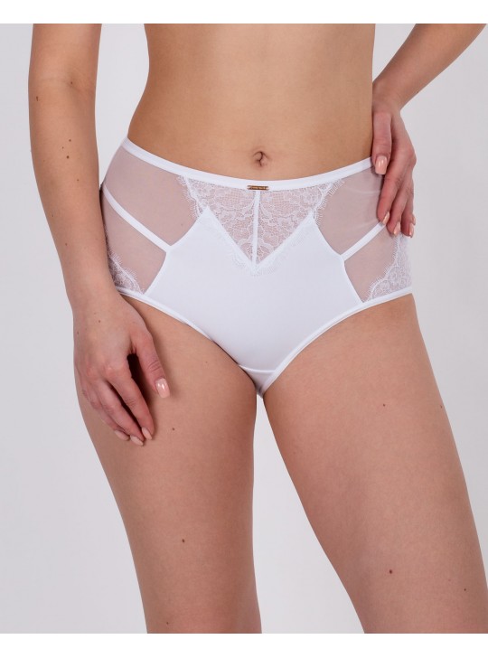 Трусики жіночі завищеної посадки мікрофібра Lanny 51828 білі 4228-7