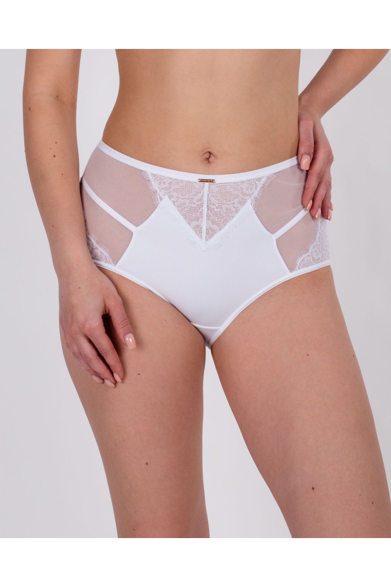 Трусики жіночі завищеної посадки мікрофібра Lanny 51828 білі 4228-7