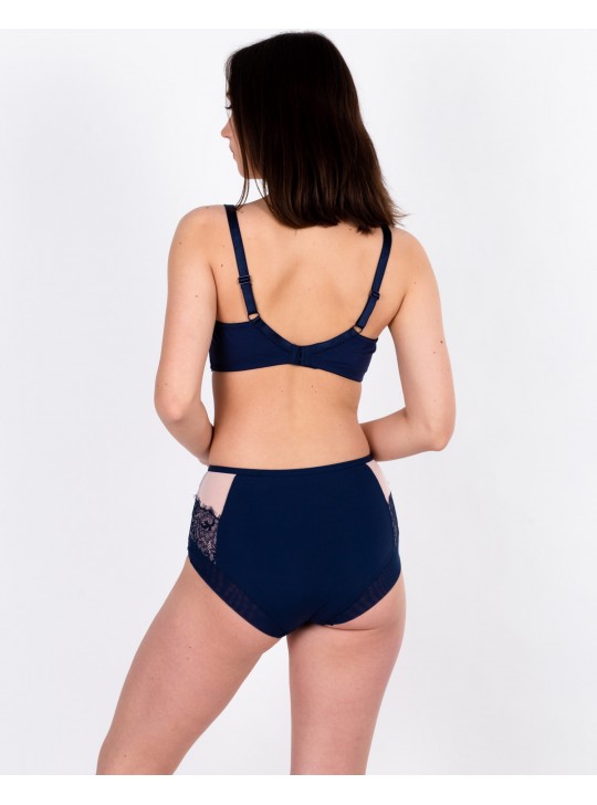 Трусики жіночі завищеної посадки мікрофібра Lanny 51828 сині 4228-6