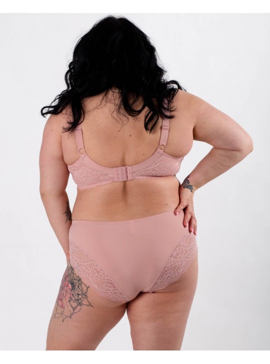 Трусики жіночі мікрофібра з мереживом Lanny 55676 пудра 4278-5
