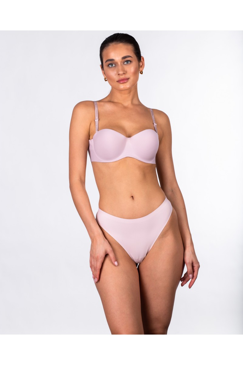 Жіночі безшовні трусики-стрінги Lulola 333 пудра 4196-5 Жіночі безшовні трусики-стрінги Lulola 333 пудра 4196-5