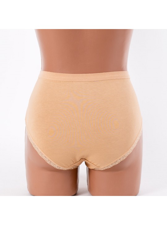 Трусики жіночі середня посадка бавовна MDL 4389 бежеві 4270-2