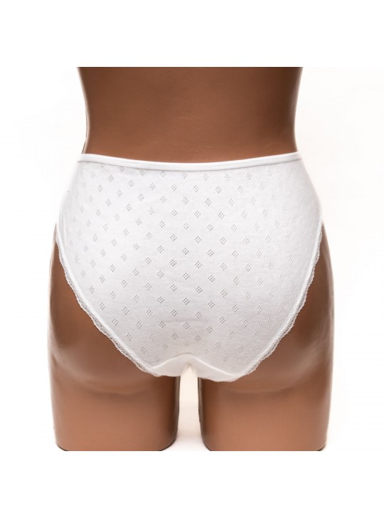 Жіночі труси бавовняні Wiwi білі 4445-2