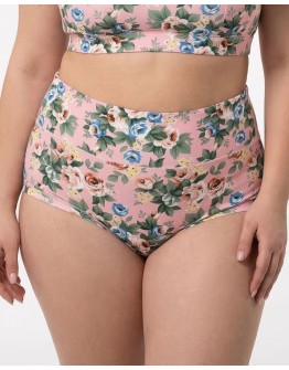 Жіночі труси завищеної посадки мікрофібра Wiwi рожеві 4467-2