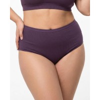 Жіночі труси завищеної посадки трикотаж-рубчик Wiwi 5203 фіолетові 4468-4
