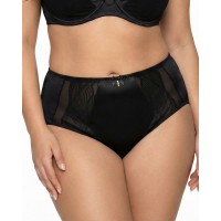 Жіночі труси атлас мікрофібра з вишивкою Wiwi 90012 чорні 4457-4 Жіночі труси атлас мікрофібра з вишивкою Wiwi 90012 чорні 4457-4