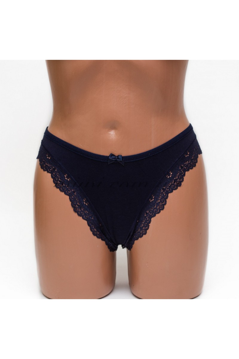 Трусики женские бразилиана хлопок ER and DO синие k3400-5 Трусики женские бразилиана хлопок ER and DO синие k3400-5