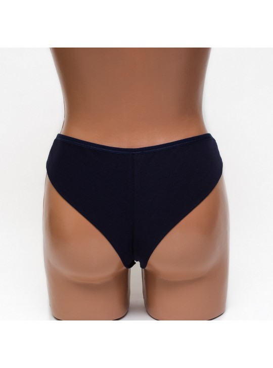 Трусики женские бразилиана хлопок ER and DO синие k3400-5 Трусики женские бразилиана хлопок ER and DO синие k3400-5