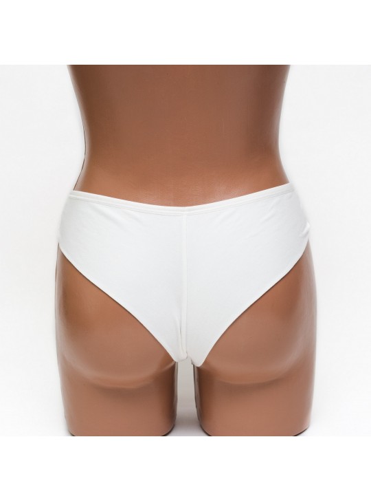 Трусики женские бразилиана хлопок ER and DO молочные k3400-4