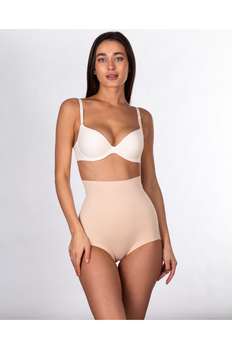 Безшовні коригуючі труси-утяжка Lulola 8029 бежеві 7058-1