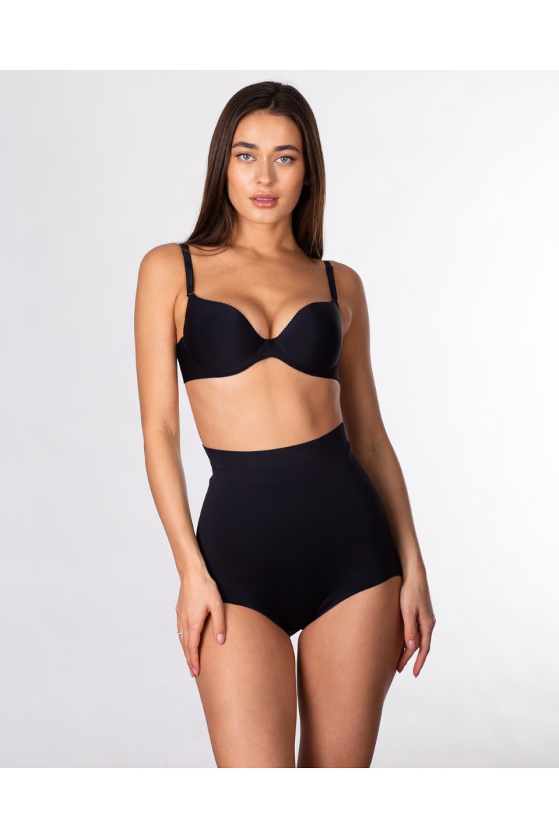  Безшовні корегувальні труси-утяжка Lulola 9506 чорні k7014-2