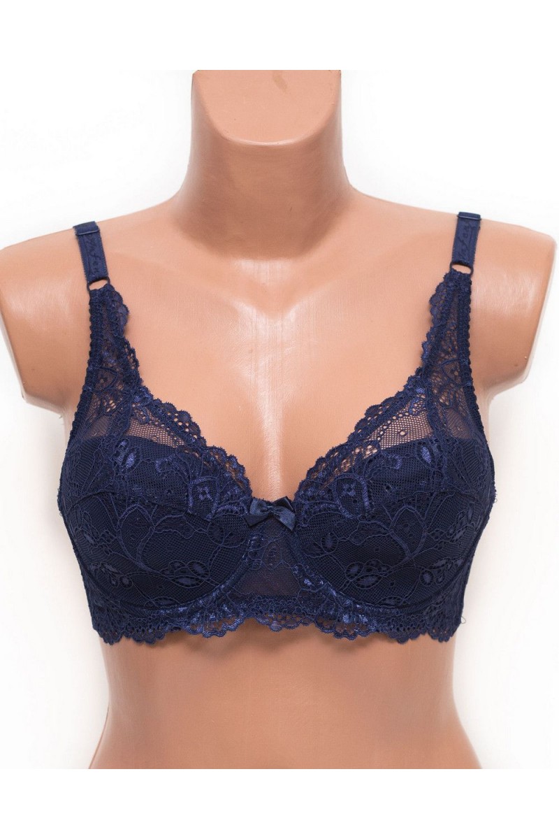 Бюстгальтер мереживна м'яка чашка Anfen 919 синій 919-4