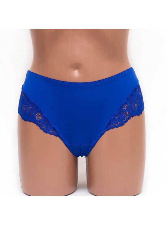Женские трусы стринги с кружевом Nadizi 0357 синие k3377-3
