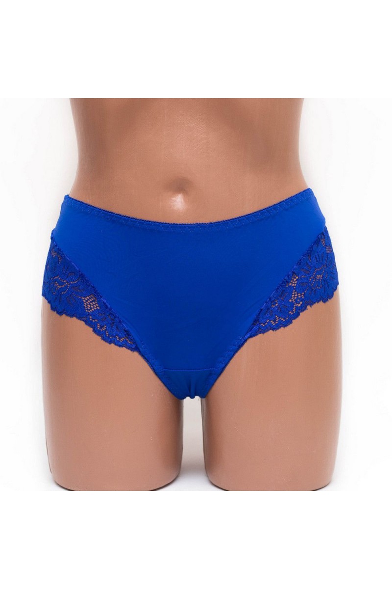 Женские трусы стринги с кружевом Nadizi 0357 синие k3377-3