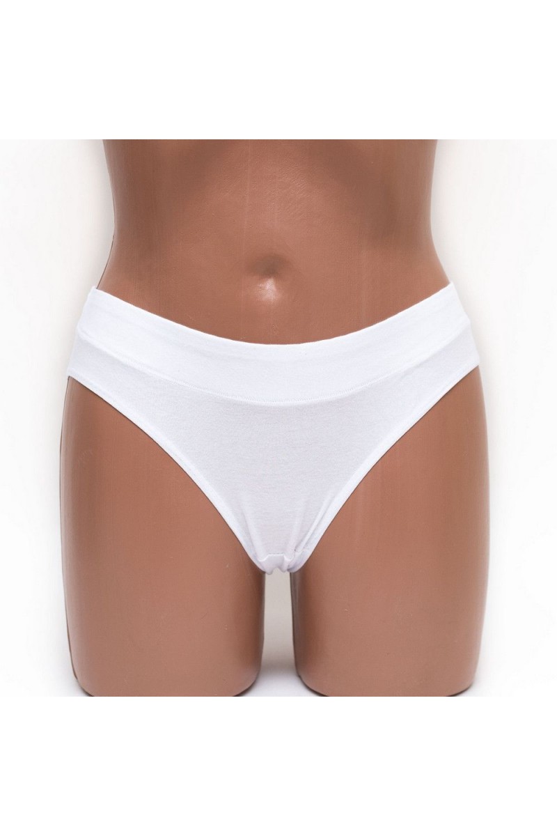 Женские трусики слип хлопок Anttifu 4371 белые k3380-1