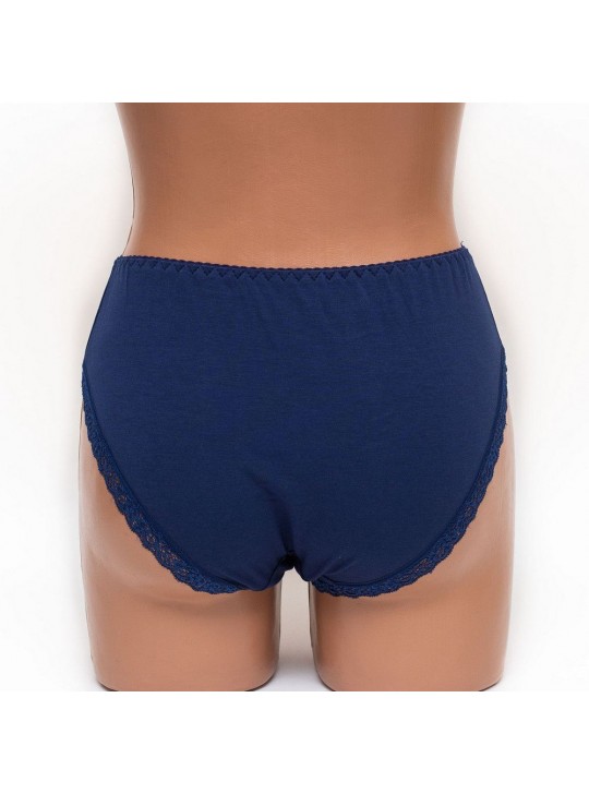 Трусики женские хлопок Mia 060 синие k3381-3