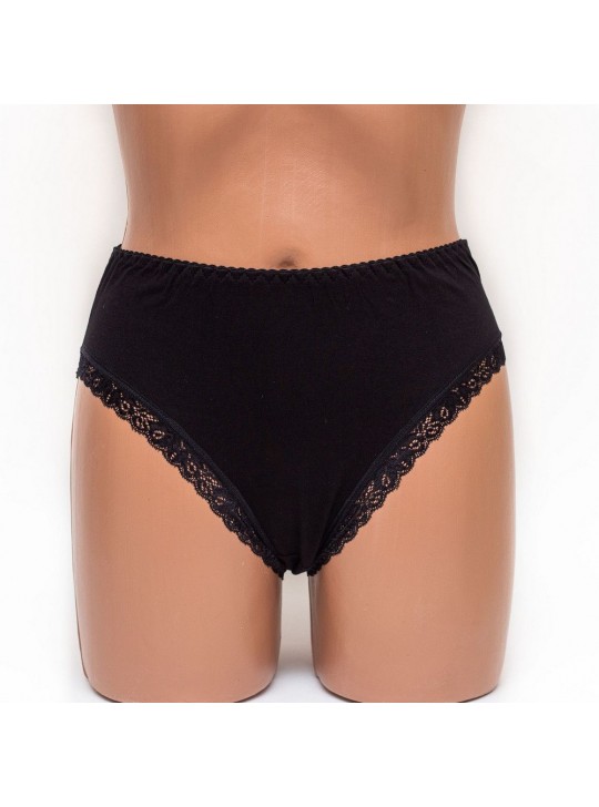 Трусики женские хлопок Mia 061 черные k3381-6