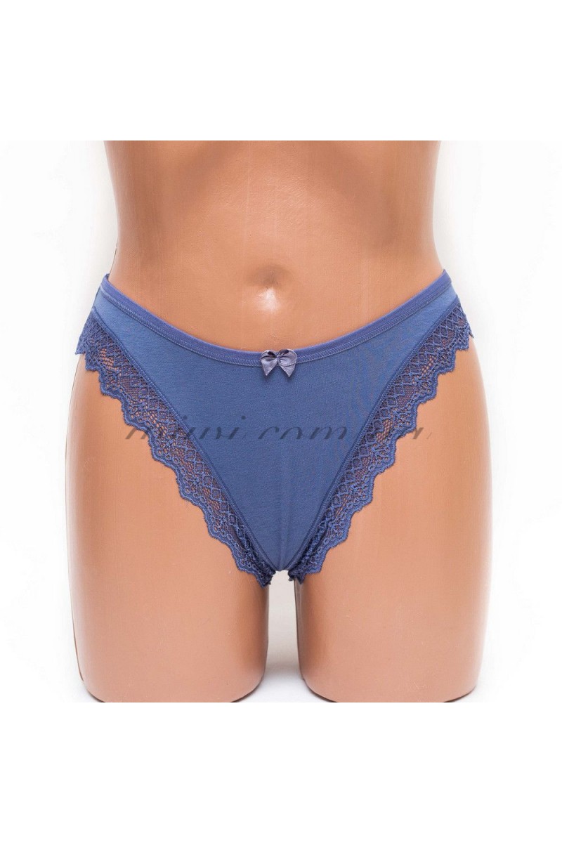 Трусики женские бразилиана хлопок ER and DO цвет джинс k3400-1