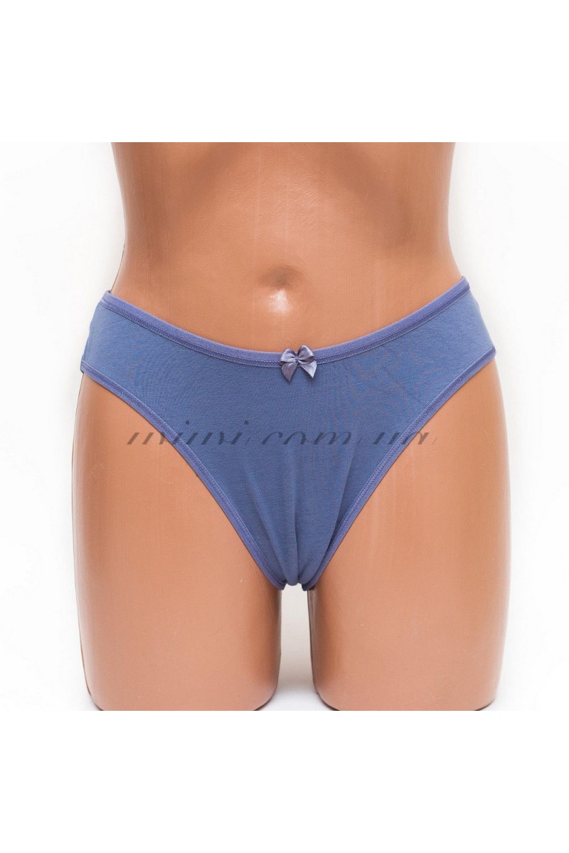 Трусики женские бразилиана хлопок ER and DO цвет джинс k3401-1