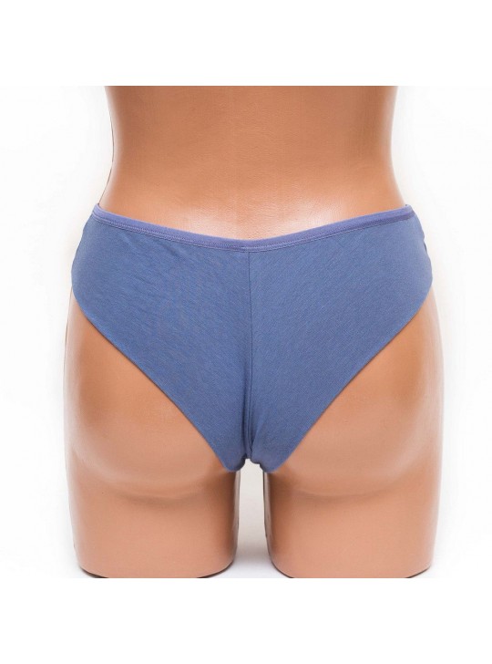 Трусики женские бразилиана хлопок ER and DO цвет джинс k3401-1