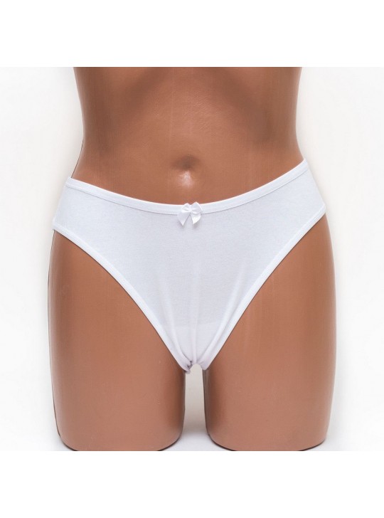 Трусики женские бразилиана хлопок ER and DO белые k3401-3