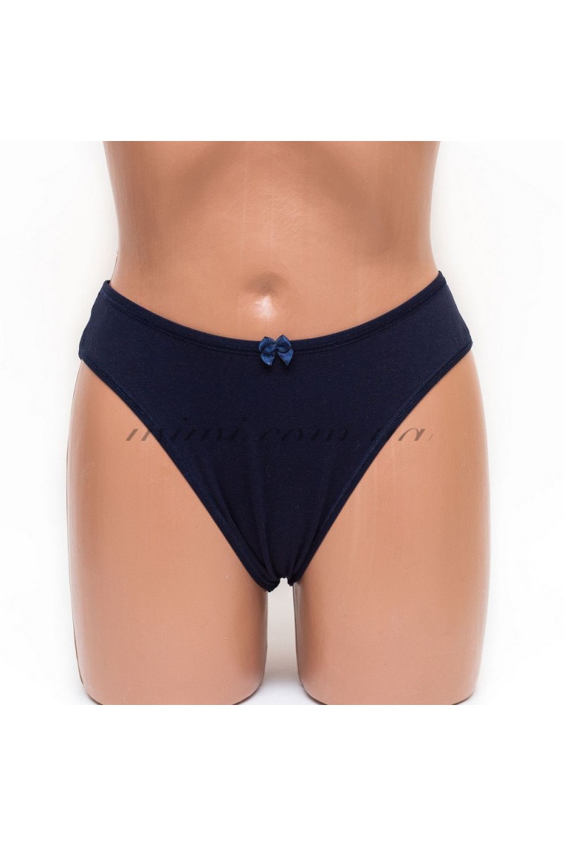 Трусики женские бразилиана хлопок ER and DO синий k3401-4