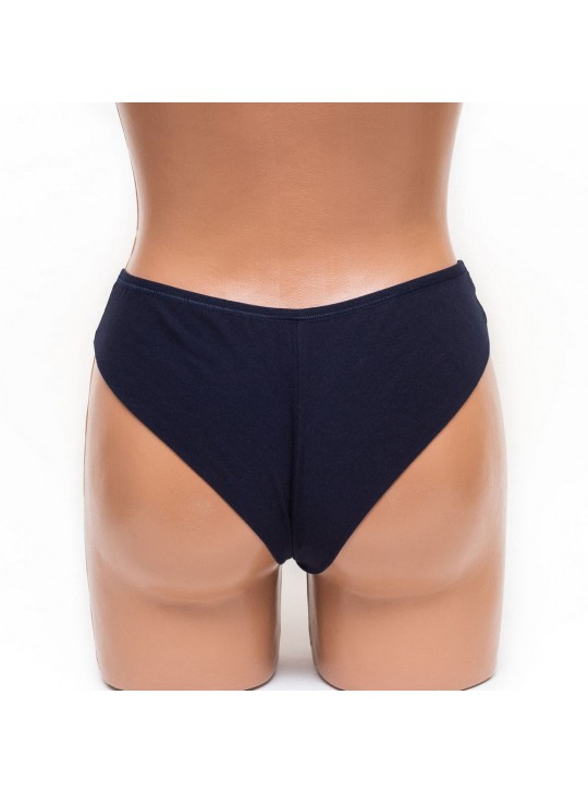 Трусики женские бразилиана хлопок ER and DO синий k3401-4