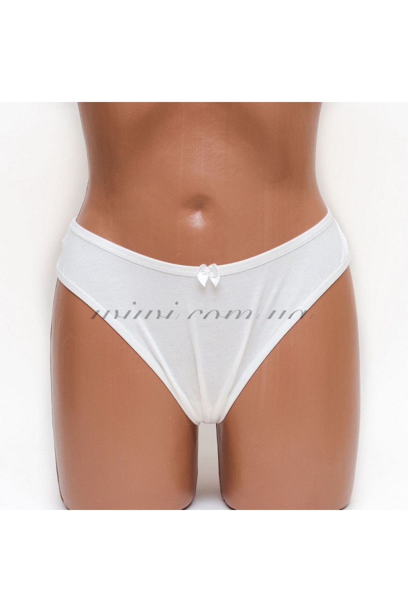 Трусики женские бразилиана хлопок ER and DO молочные k3401-5