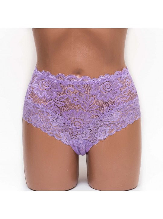 Трусики женские бразилиана кружевные MDL 4307 сиреневый k3428-2