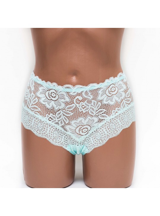 Трусики женские бразилиана кружевные MDL 4307 цвет мята k3428-4