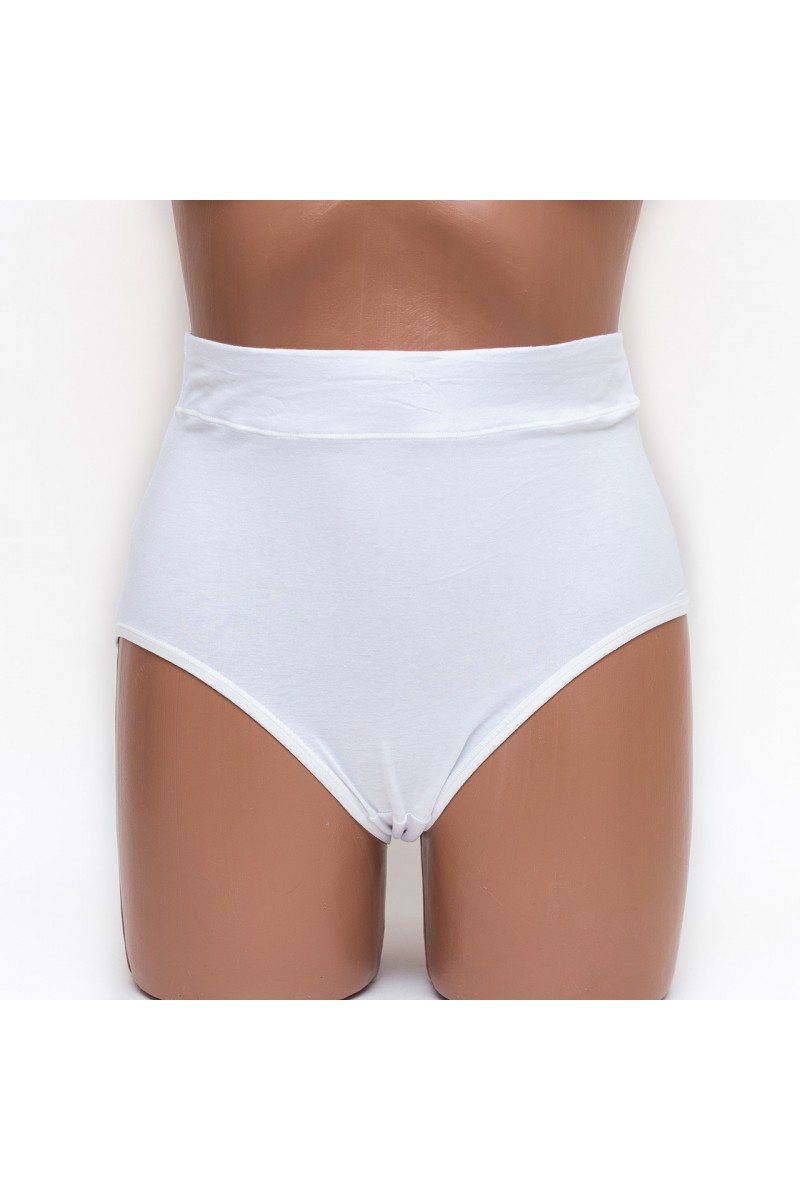 Женские трусики хлопок Antifu 612 белые k3478-2
