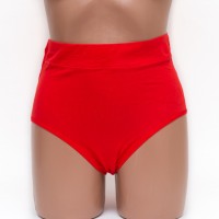 Женские трусики хлопок Antifu 612 красные k3478-3