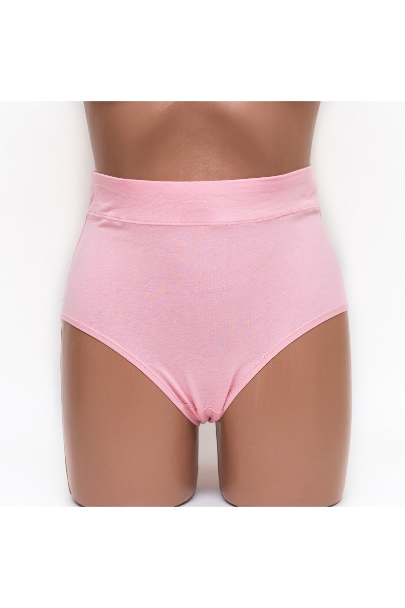 Жіночі трусики бавовна Antifu 612 пудра k3478-4