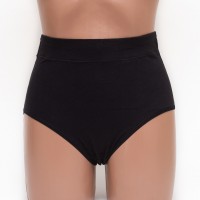 Жіночі трусики бавовна Antifu 612 чорні k3478-7