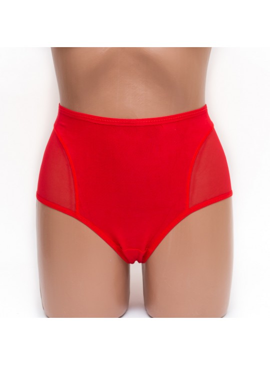 Женские трусики хлопок Menyalas 6664 красные k3479-5