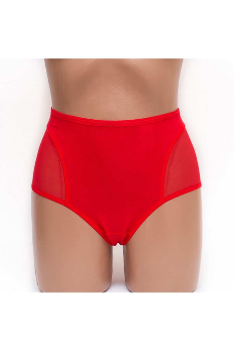Женские трусики хлопок Menyalas 6664 красные k3479-5