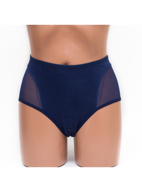 Женские трусики хлопок Menyalas 6664 синие k3479-6